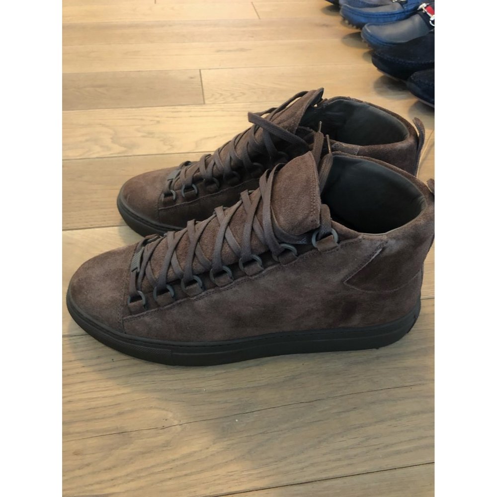 Balenciaga Arena Suede High Top Sneaker Brown (Men's) - Picture 2 of 3